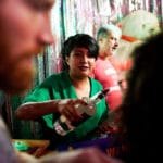 Wahaka Mezcal pouring for attendees