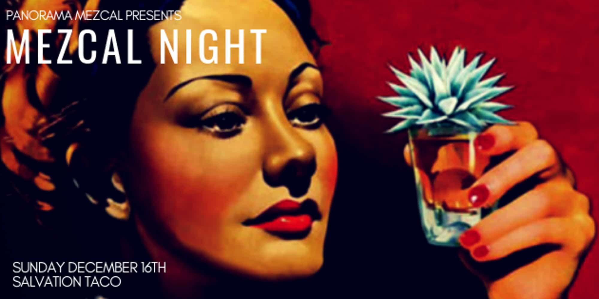 Flyer for Mezcal Night tasting