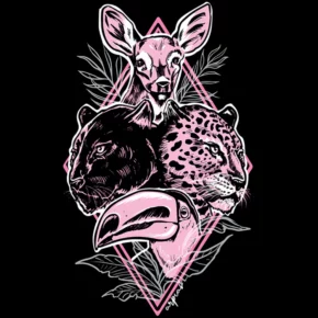 The label for Solferino, a Mexican gin