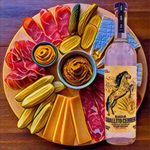 Perfect pairings: Caballito Cerrero Blanco with ham, cheese, & pickles