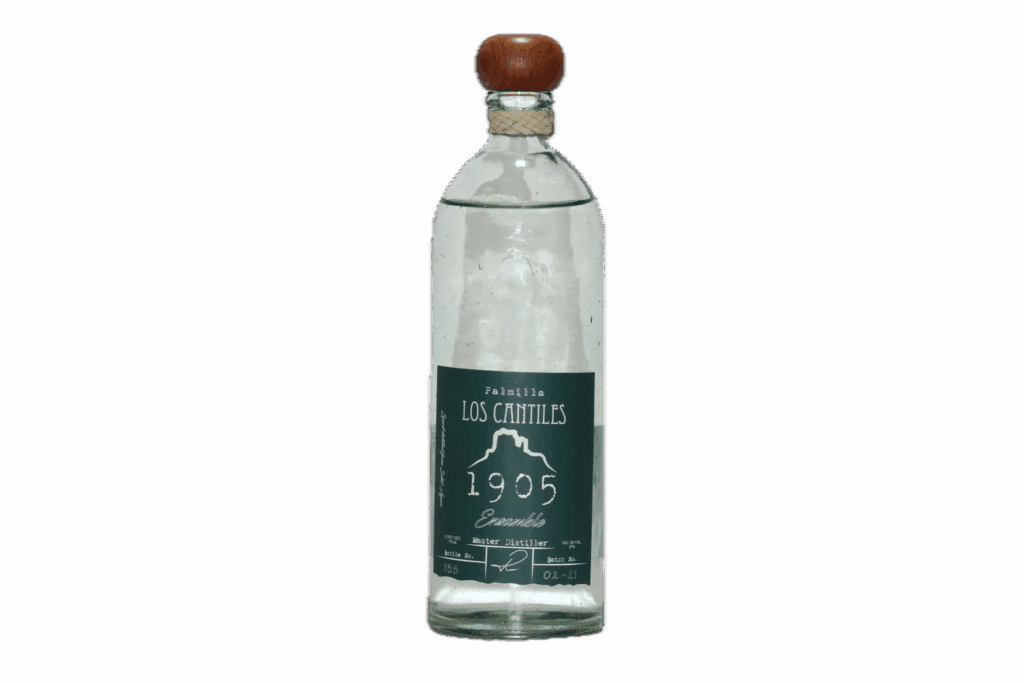 A bottle of Los Cantiles bacanora to illustrate this article on how to host a bacanora tasting