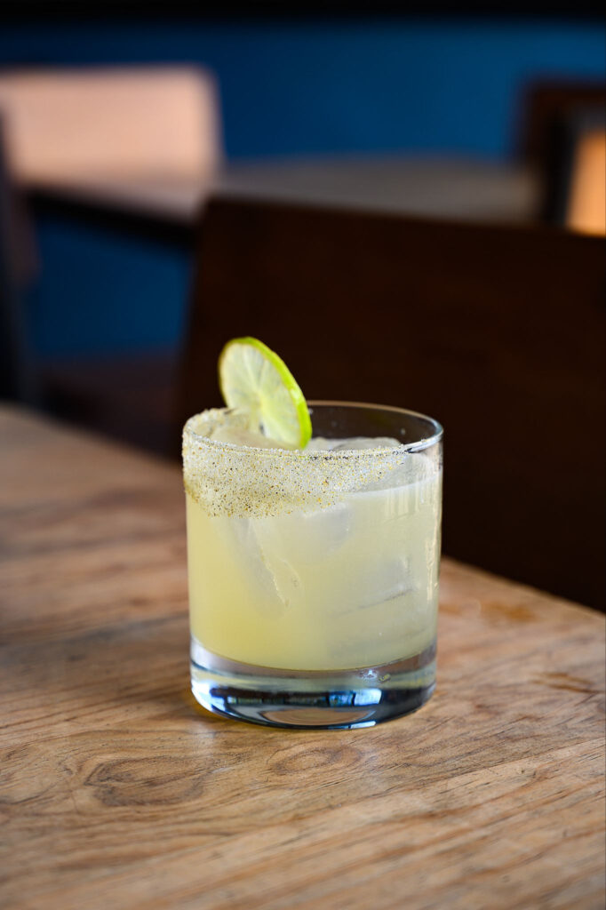A picture of a mezcal margarita in an article on making mezcal margaritas from scratch