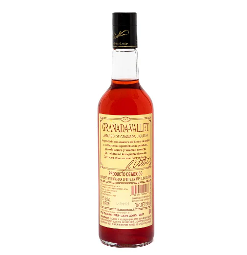 A bottle of Granada Vallet, Mexico's answer to Campari 
