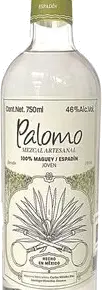 A bottle of Palomo espadin mezcal