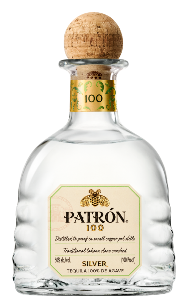 A bottle of Patron 100